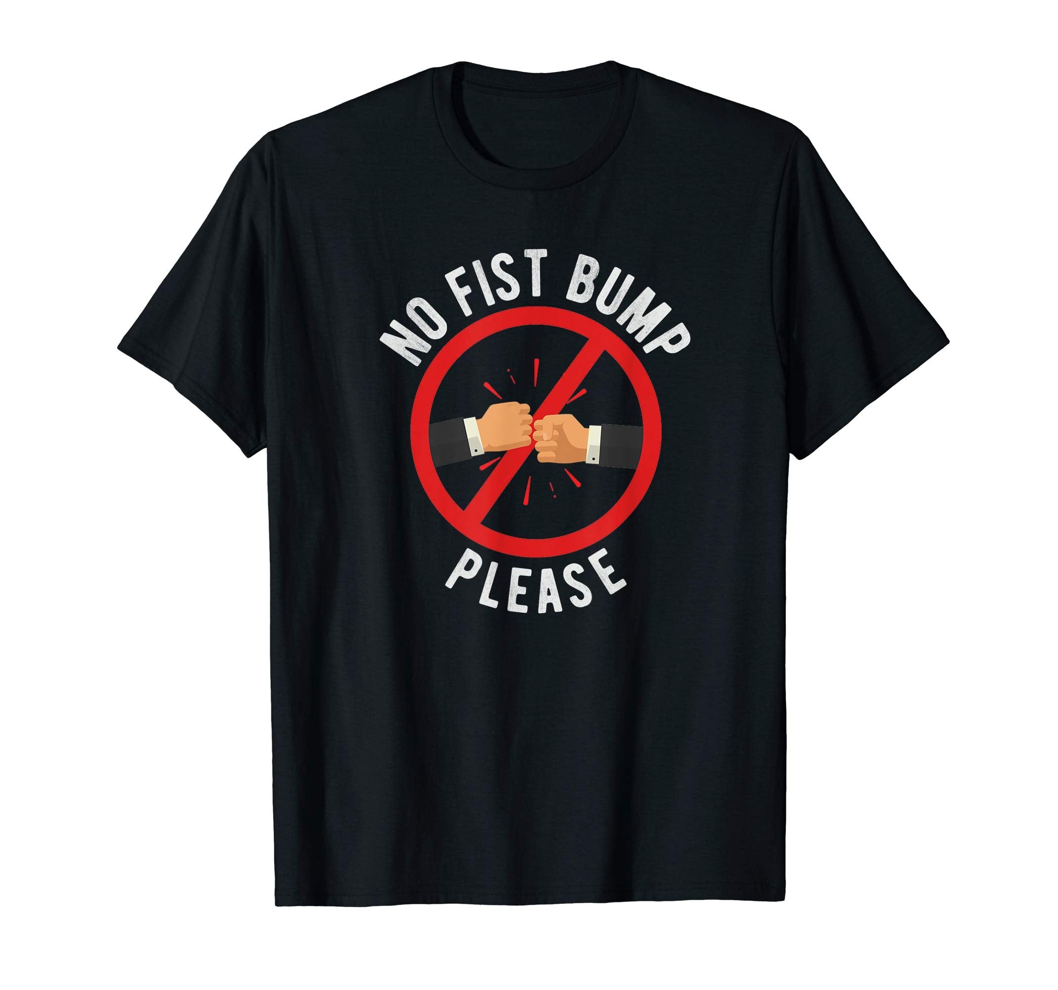 No Fist Bumps Please Funny Baseball T-Shirt - Unique Graphic for Adults