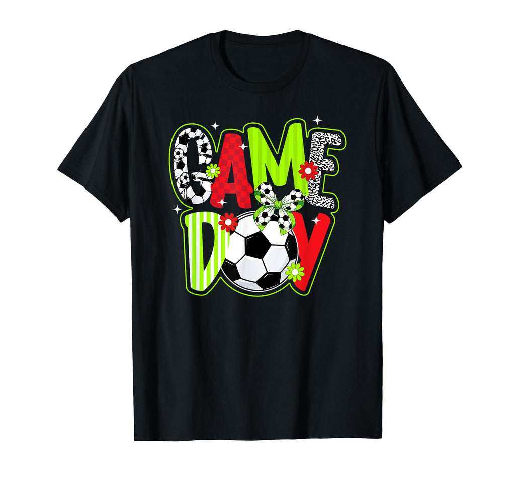 Game Day Coquette Soccer Game Day T-Shirt - Casual Everyday Wear Unisex