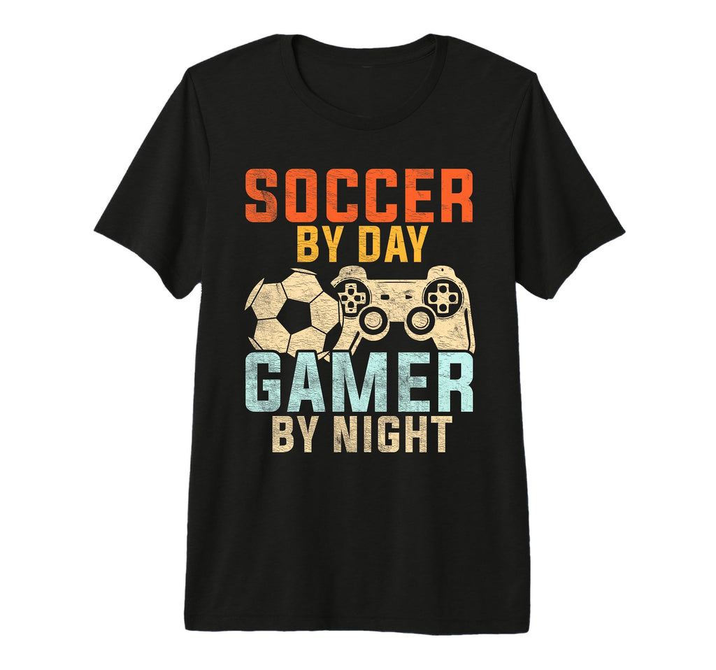 Soccer Day Gamer Night Soccer Gamer T-Shirt - Novelty Apparel Men Women