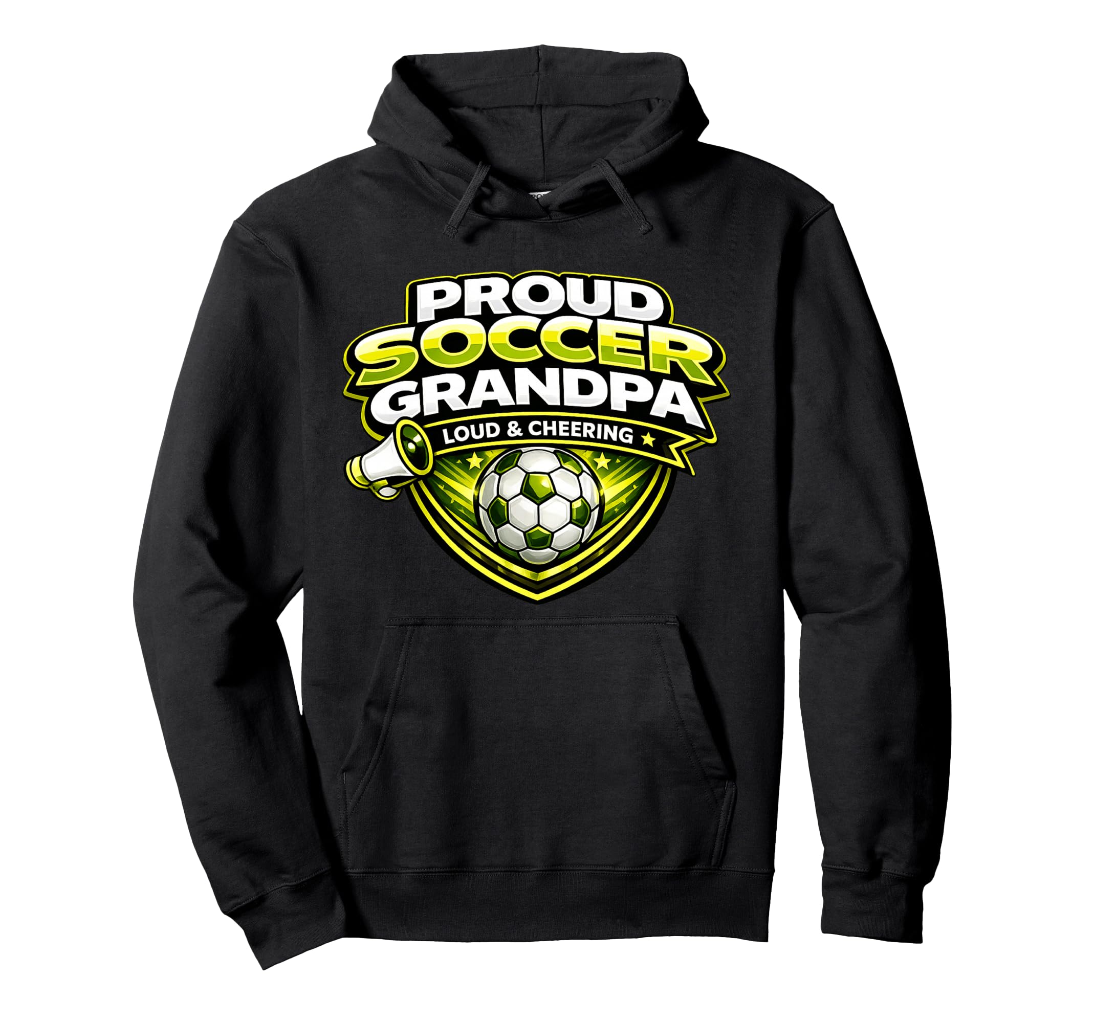 Soccer Grandpa Funny Proud Loud Hoodie - Unique Graphic for Adults