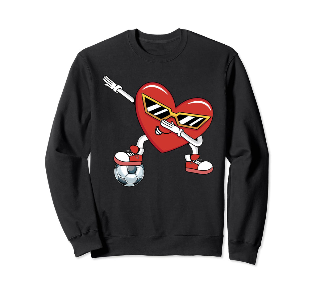 Soccer Love Valentines Sweatshirt - Casual Everyday Wear for Adults