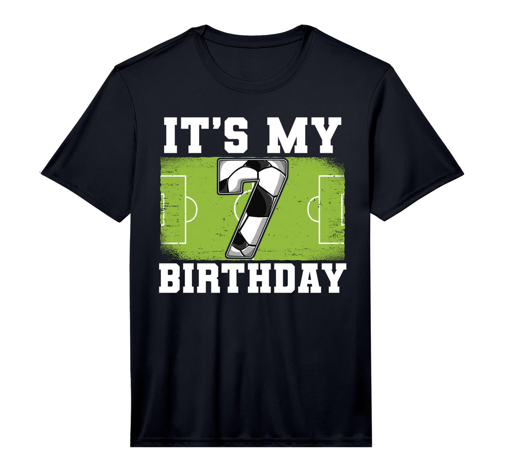 7Th Birthday Soccer Performance T-Shirt - Unique Graphic Men Women