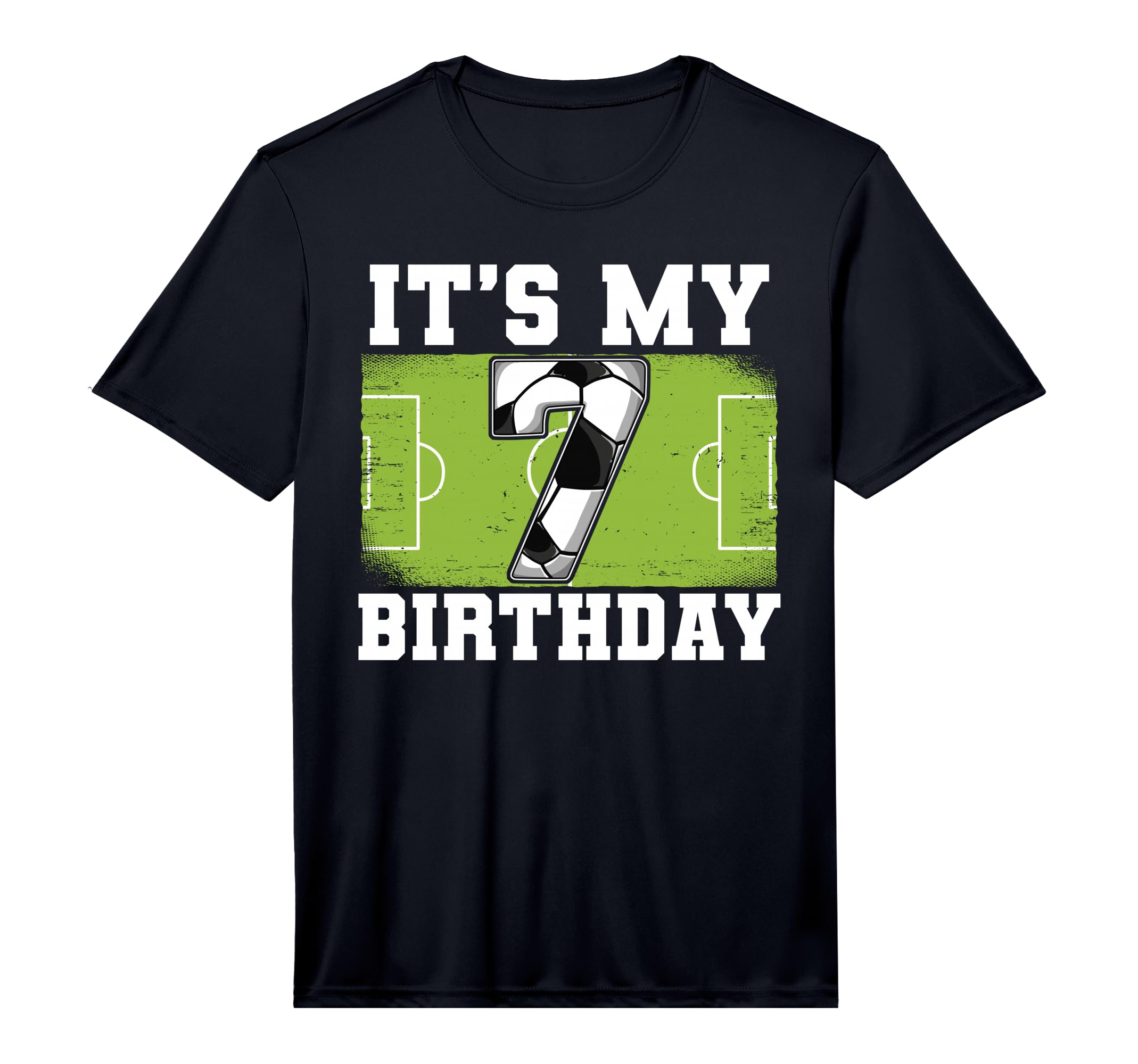 7Th Birthday Soccer Performance T-Shirt - Unique Graphic Men Women