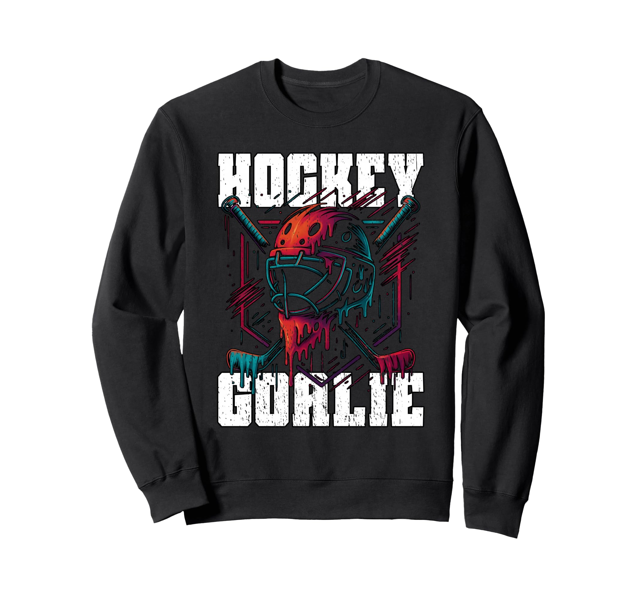 Hockey Goalie Athletes Goal Sweatshirt - Casual Everyday Wear for Adults