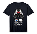 South Korea Flag Hairbun Football T-Shirt - Streetwear Style for Adults