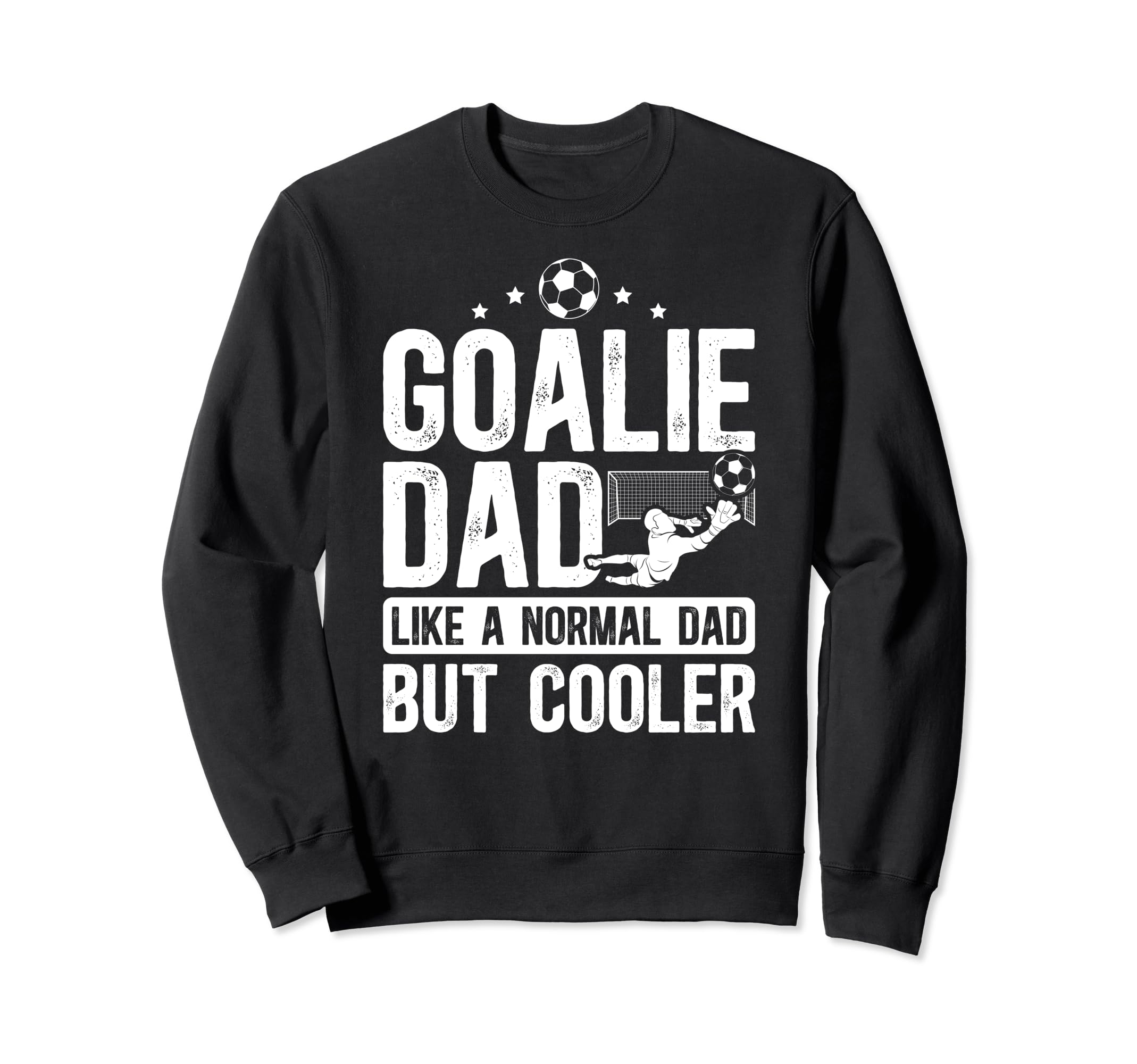 Soccer Goalie Dad Soccer Sweatshirt - Minimalist Print for Adults