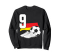 9 Soccer Birthday Gift Soccer Fan Sweatshirt - Unique Graphic Unisex