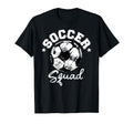 Soccer Squad Soccer Ball Distressed Funny T-Shirt - Graphic Print Unisex