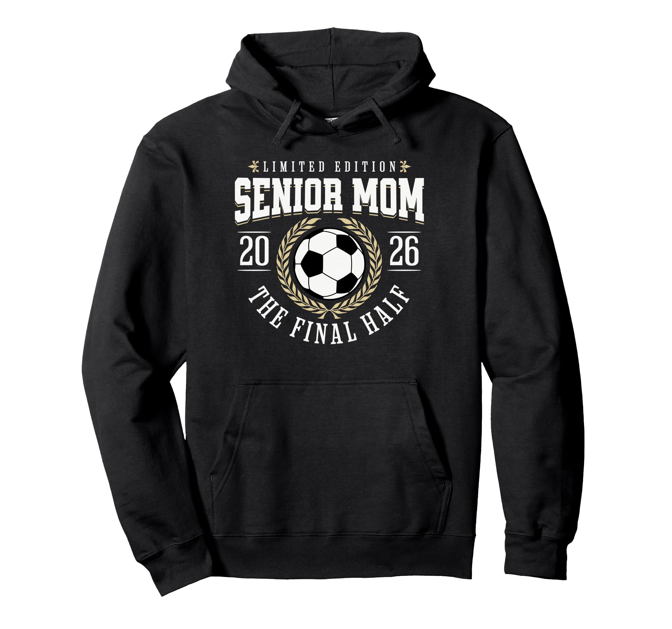 Senior Soccer Mom 2026 Final Half Hoodie - Minimalist Print for Adults