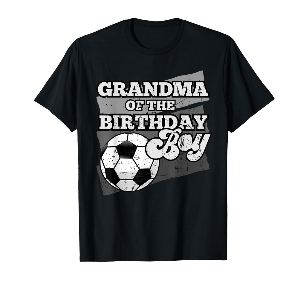 Grandma Birthday Soccer Grunge Theme T-Shirt - Minimalist Print Men Women