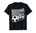 Grandma Birthday Soccer Grunge Theme T-Shirt - Minimalist Print Men Women