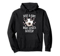 Just Soccer Love Sports Soccer Player Hoodie - Novelty Apparel for Adults