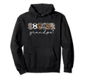Soccer Grandpa Leopard Funny Hoodie - Casual Everyday Wear for Adults