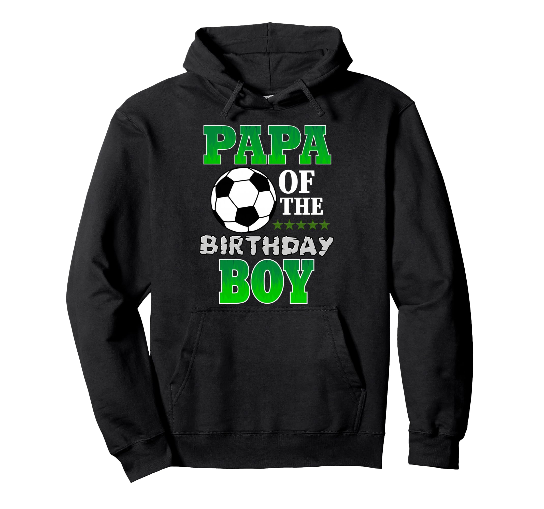 Papa Birthday Soccer Stars Outfit Hoodie - Custom Art Print Men Women