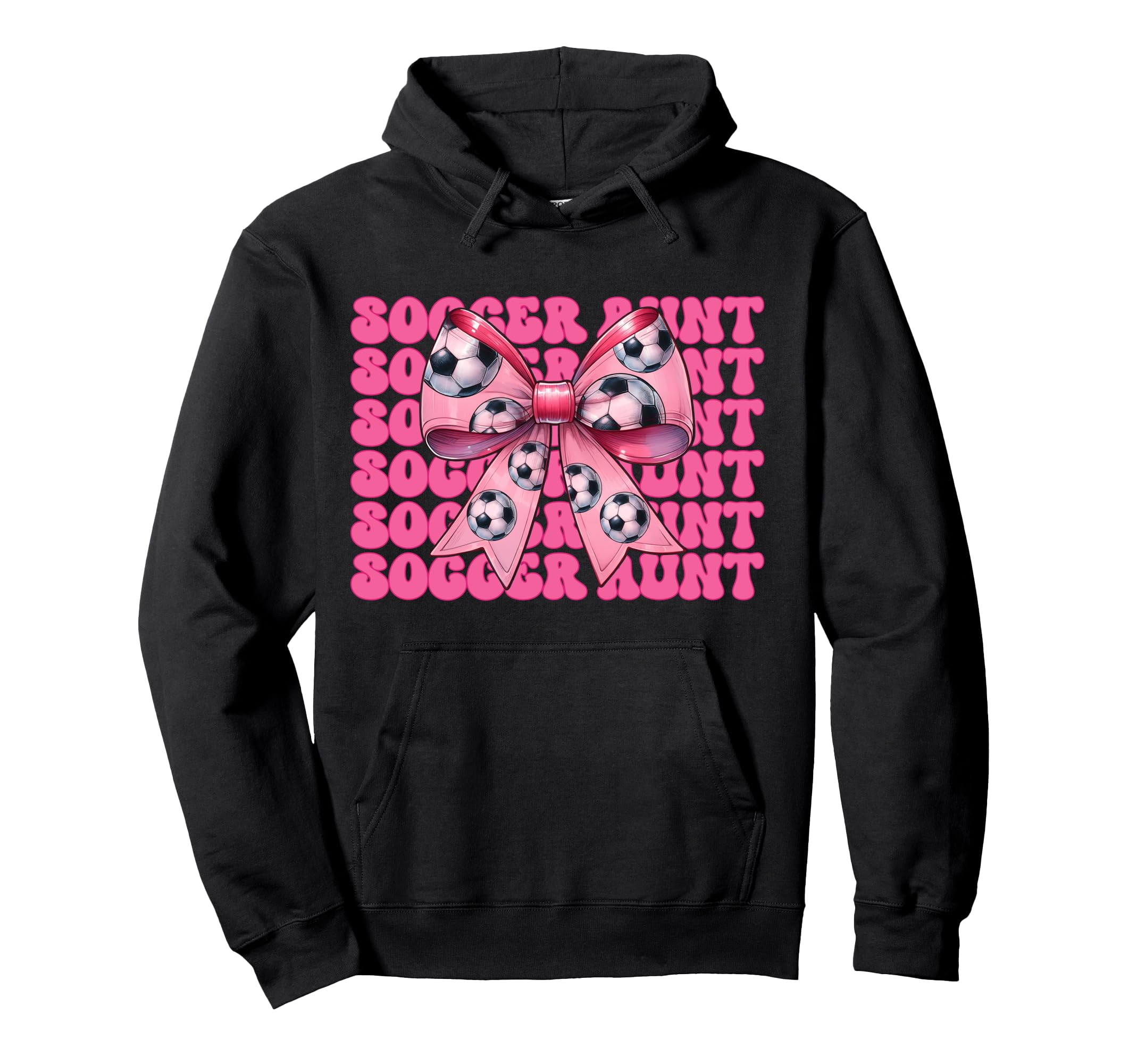 Womens Coquette Bow Ribbon Soccer Sweatshirt - Novelty Apparel Unisex