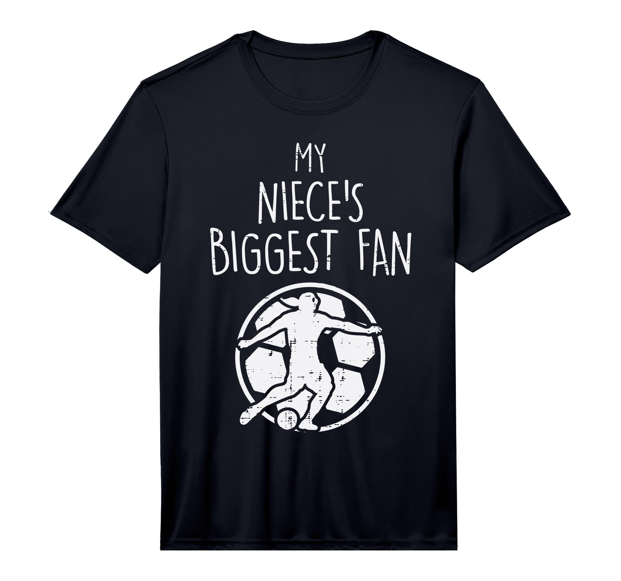 My Nieces Biggest Fan Soccer Football T-Shirt - Novelty Apparel Men Women
