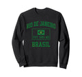 Brazil Gift Flag Brazilian Fan Sweatshirt - Custom Art Print for Adults