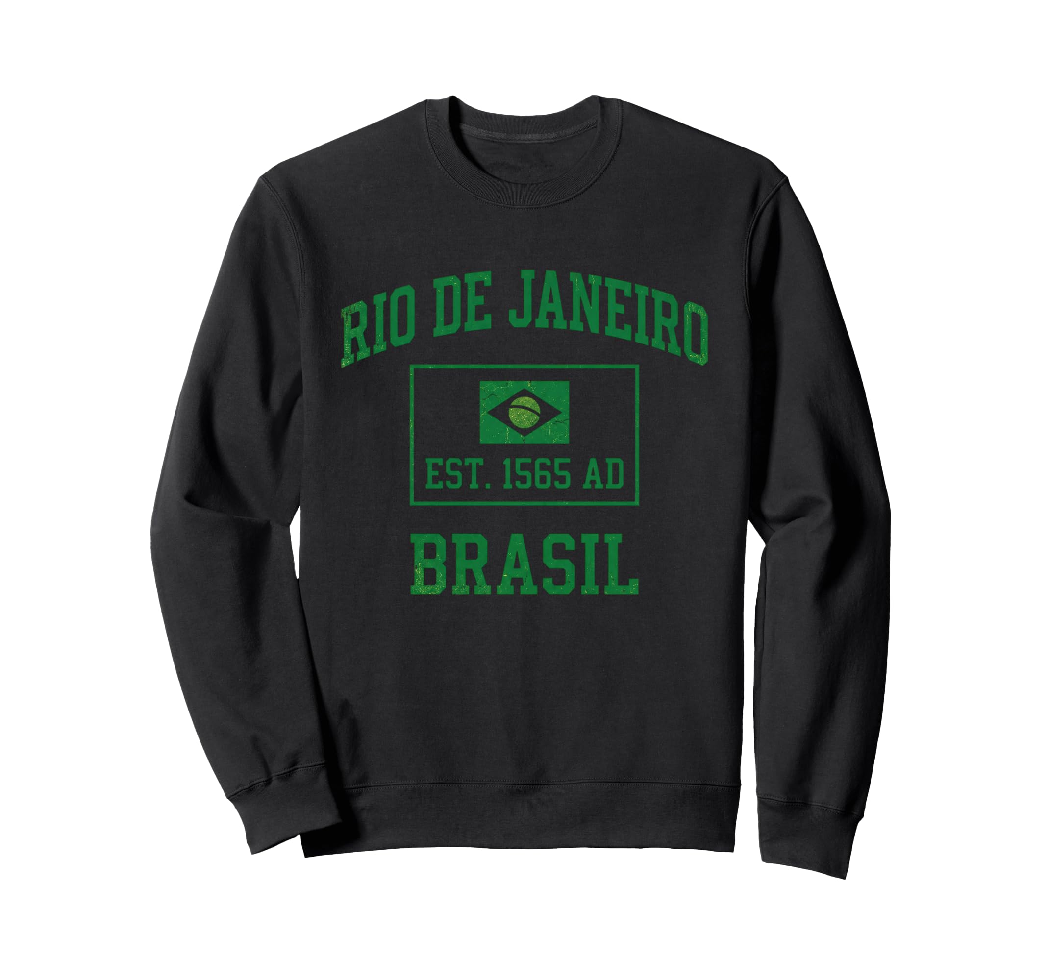 Brazil Gift Flag Brazilian Fan Sweatshirt - Custom Art Print for Adults