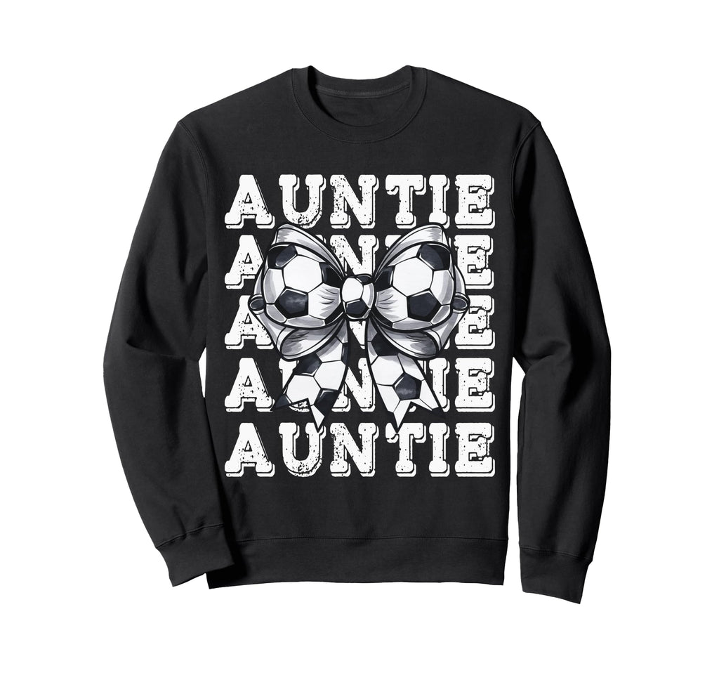 Coquette Soccer Auntie Matching Sweatshirt - Trendy Graphic Men Women