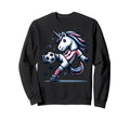 Footballer Unicorn Fans Soccer Team Sweatshirt - Custom Art Print Unisex