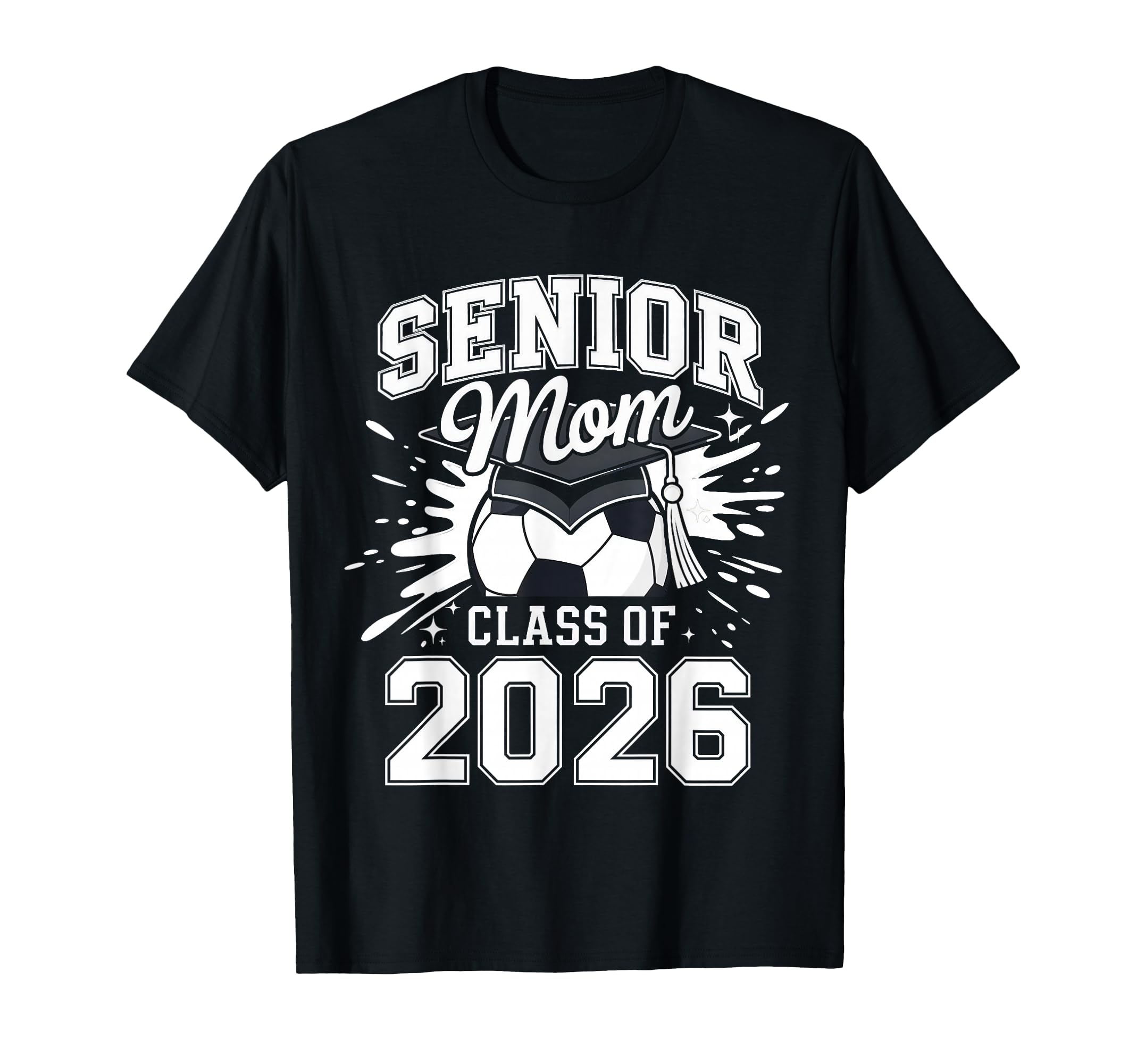 Senior Mom Class 2026 Coquette Bow T-Shirt - Fun Novelty Design Unisex