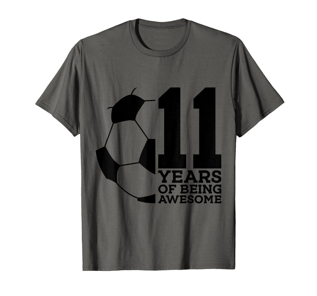 11 Years Being Awesome Soccer 11Th T-Shirt - Trendy Graphic for Adults
