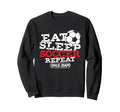 Soccer Player Goal Football Born Sweatshirt - Unique Graphic Men Women