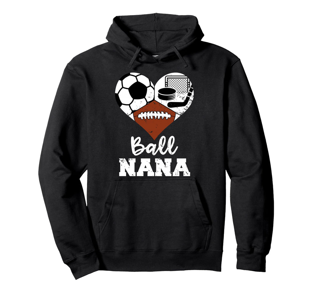 Ball Nana Heart Funny Soccer Football Hoodie - Graphic Print Men Women