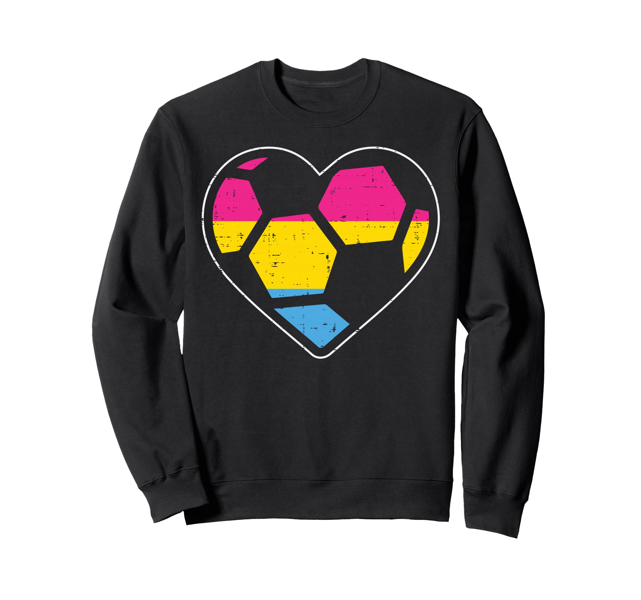 Soccer Heart Sports Lgbtq Pride Sweatshirt - Graphic Print for Adults
