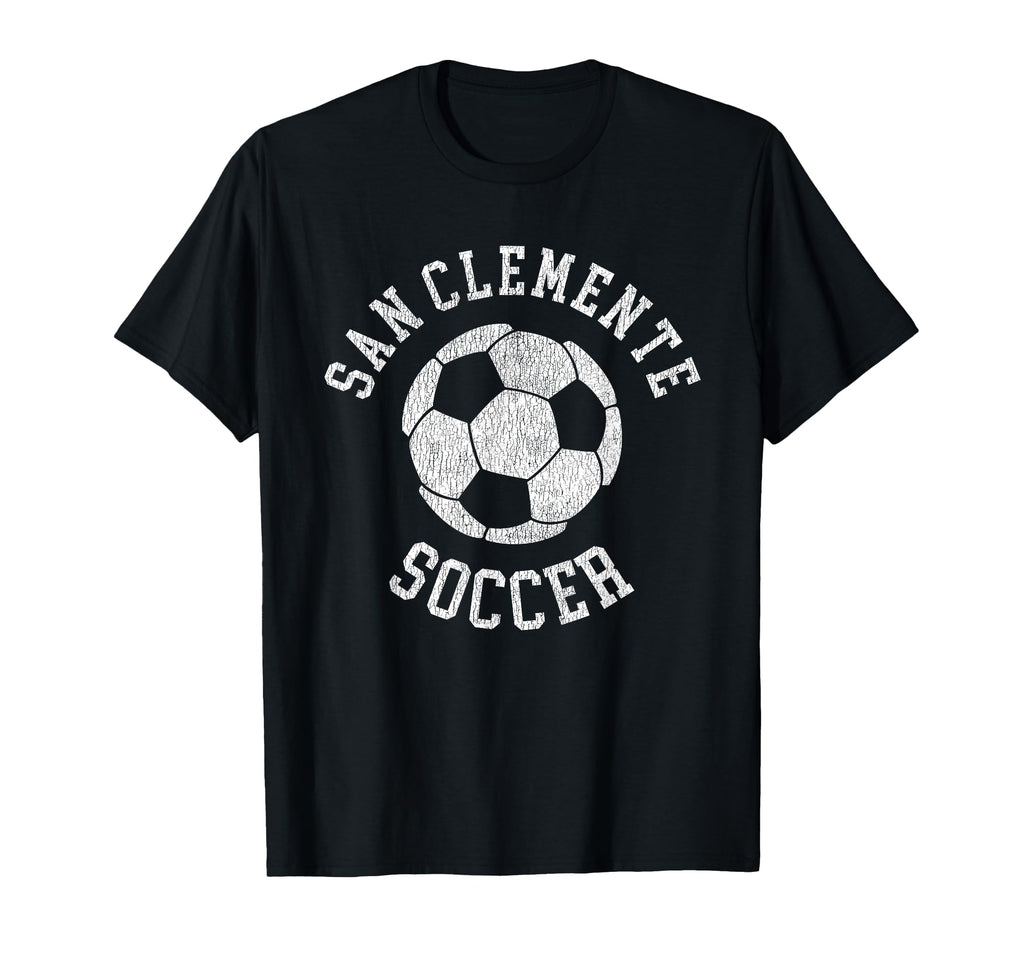 San Clemente Soccer Distressed 90S T-Shirt - Fun Novelty Design Unisex