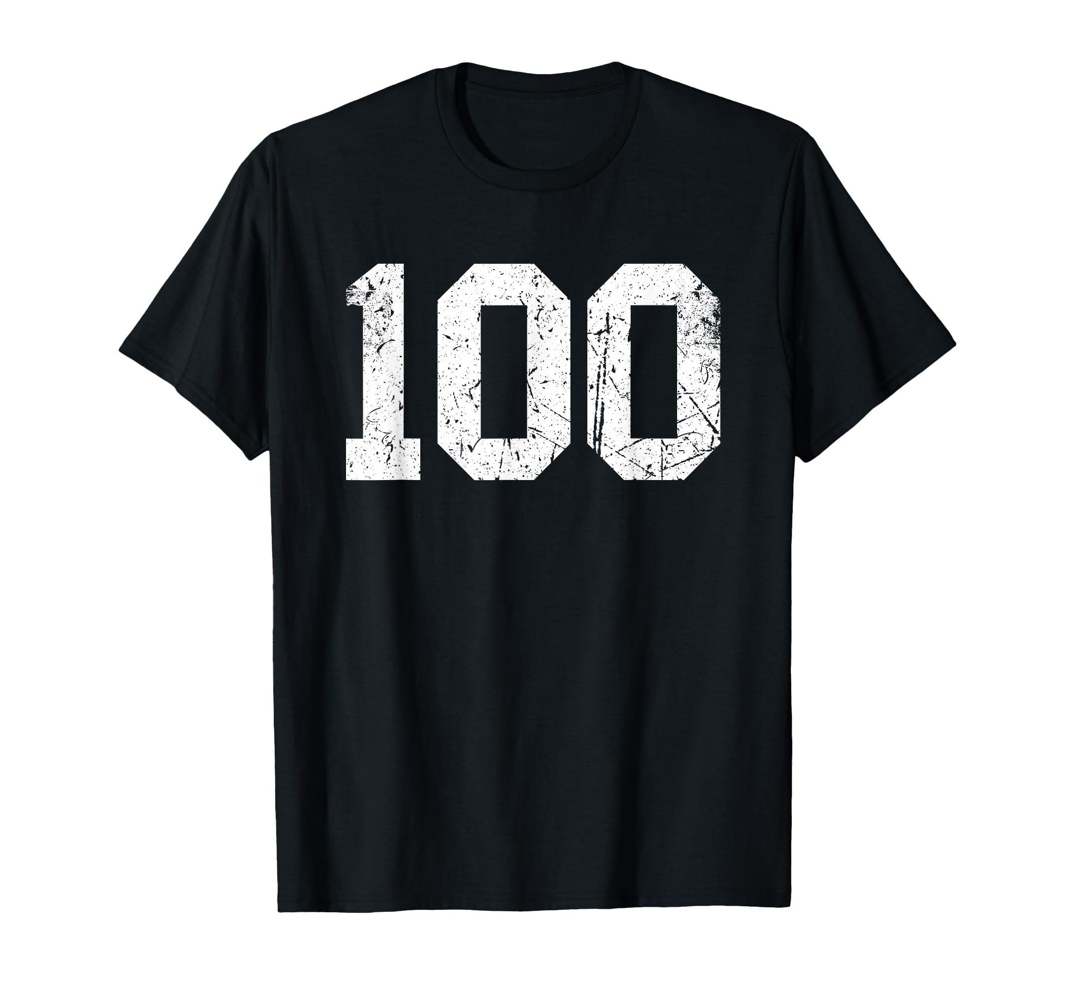 Number 100 Sport White Varsity Number T-Shirt - Custom Art Print Unisex