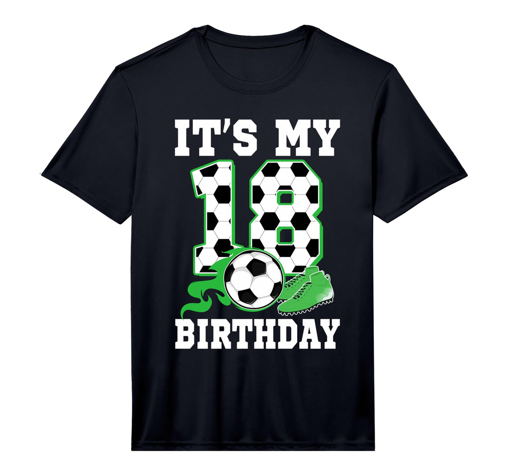 Its My 18Th Birthday Soccer Themed 18 T-Shirt - Custom Art Print Men Women