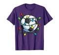 Soccer Ball Lights Funny Sport T-Shirt - Novelty Apparel for Adults
