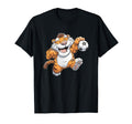Nice Tiger Loves Soccer Sport And Ball T-Shirt - Graphic Print Unisex
