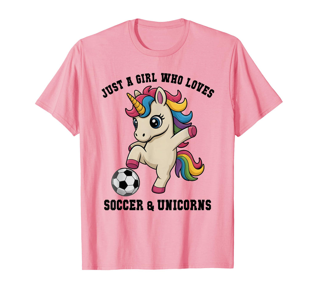 Kawaii Just Who Loves Soccer T-Shirt - Minimalist Print for Adults