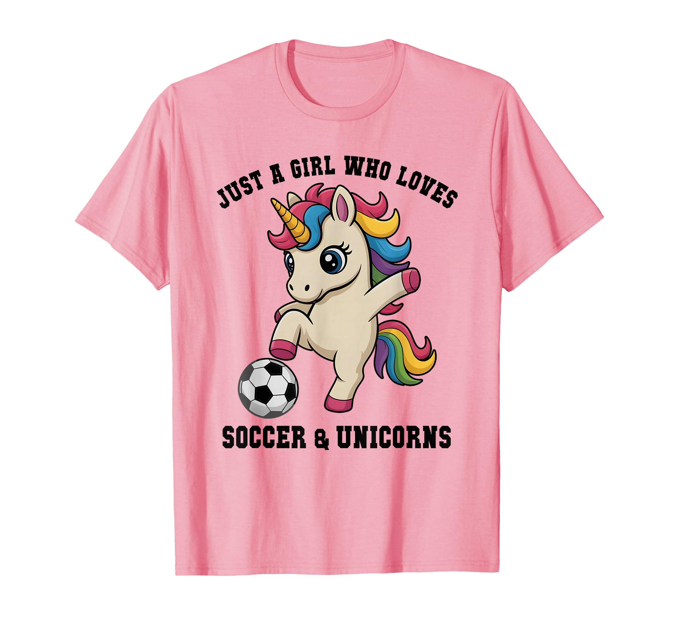 Kawaii Just Who Loves Soccer T-Shirt - Minimalist Print for Adults