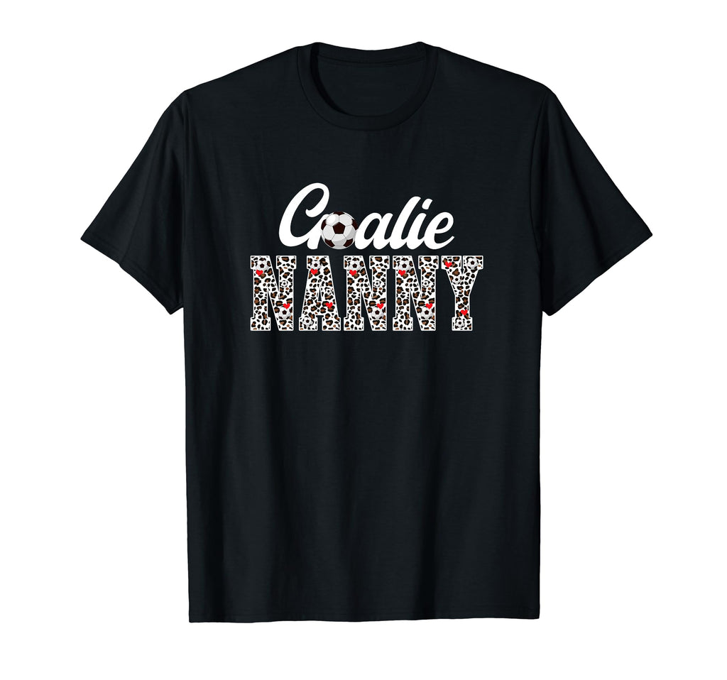 Soccer Goalie Nanny Leopard Soccer T-Shirt - Aesthetic Graphic for Adults