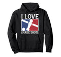 I Love Snake Shots Fun Foosball Table Hoodie - Fun Novelty Design Unisex