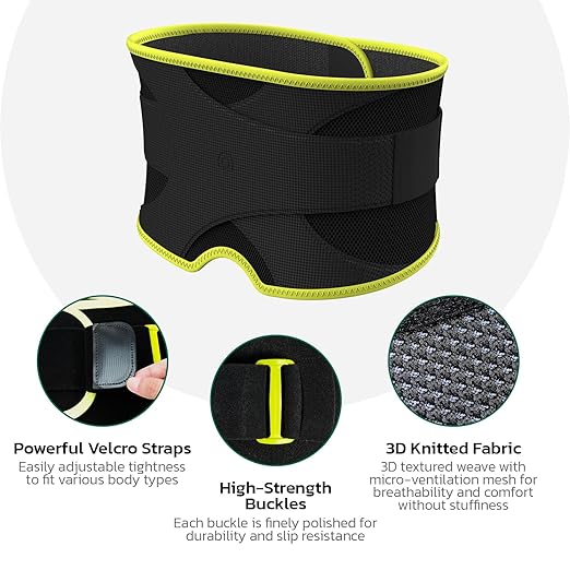 Back Brace for Lower Back Pain Relief, 8X Powerful Support System,Lumbar Support Belt for Men & Women Ergonomic 3D Design with Adjustable Strap for Fitness Running Home Pilates Hot Pink L