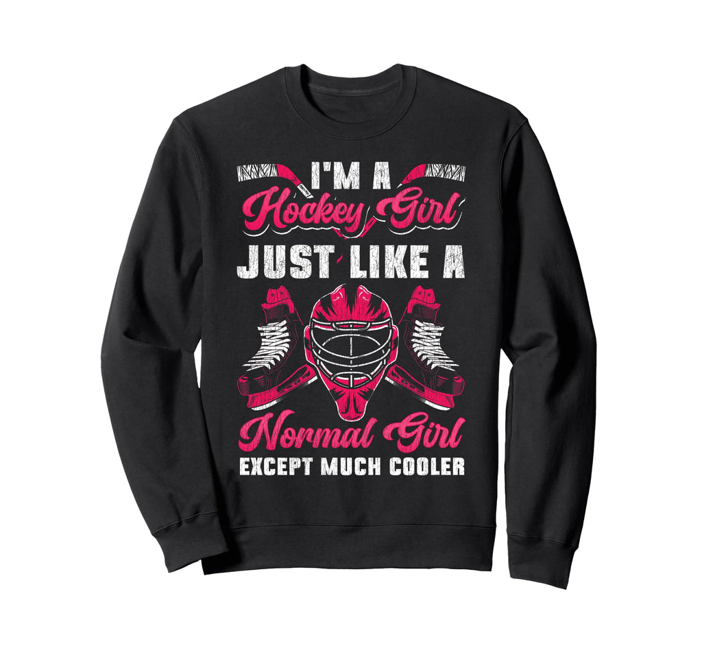 Ice Hockey Goalkeeper Im Hockey Sweatshirt - Minimalist Print Men Women