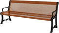GreenHaven Gardens Heavy-Duty 4 Ft Punched Steel Outdoor Bench, Textured Copper