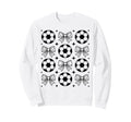 Groovy Soccer Coquette Bow Soccer Sweatshirt - Streetwear Style Men Women