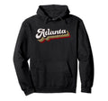 Atlanta Soccer Distressed Baseball Hoodie - Novelty Apparel Men Women