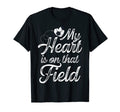 My Heart Is That Field Soccer Mom T-Shirt - Trendy Graphic Unisex