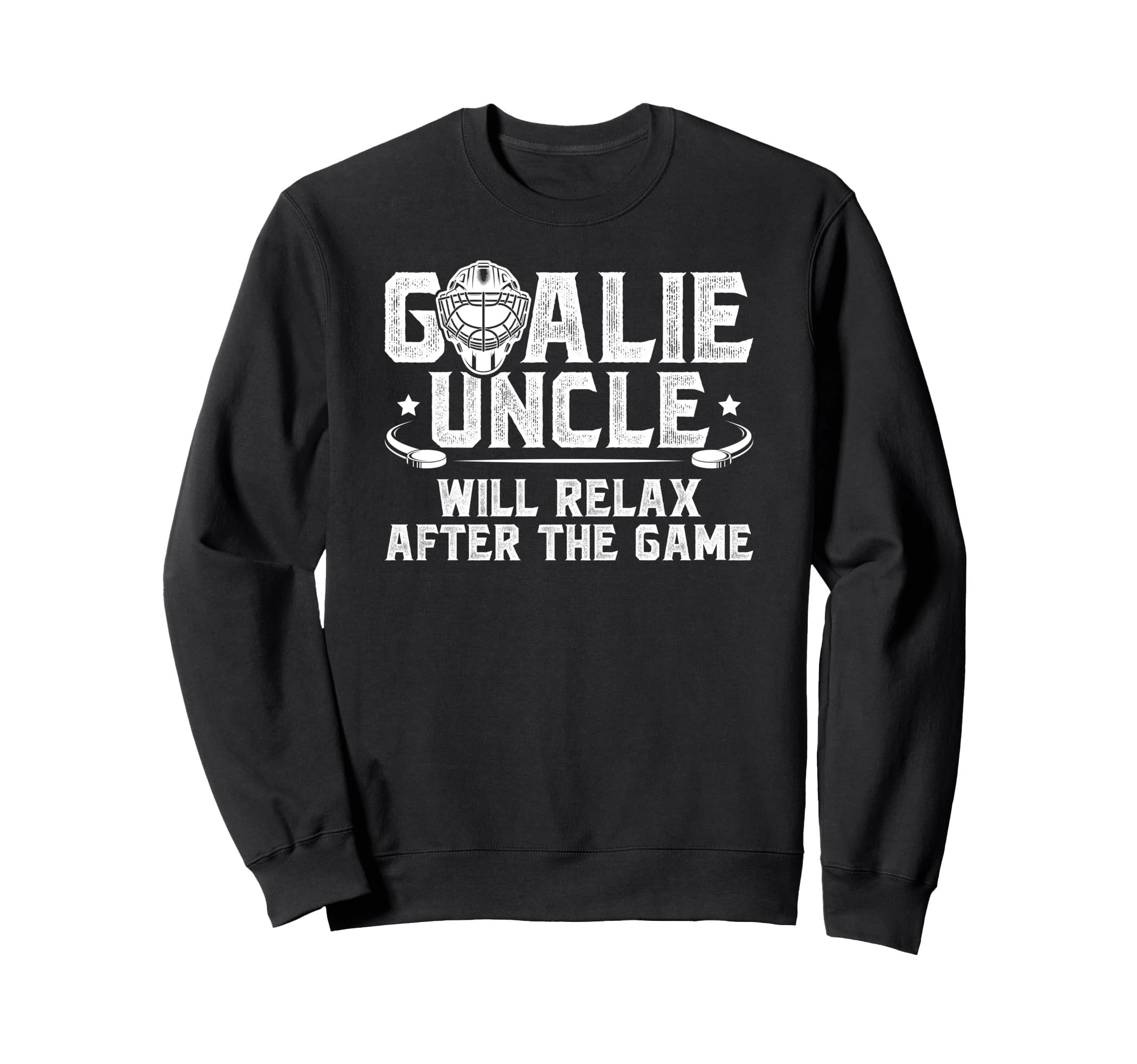 Funny Hockey Goalie Uncle Ice Sweatshirt - Fun Novelty Design Unisex