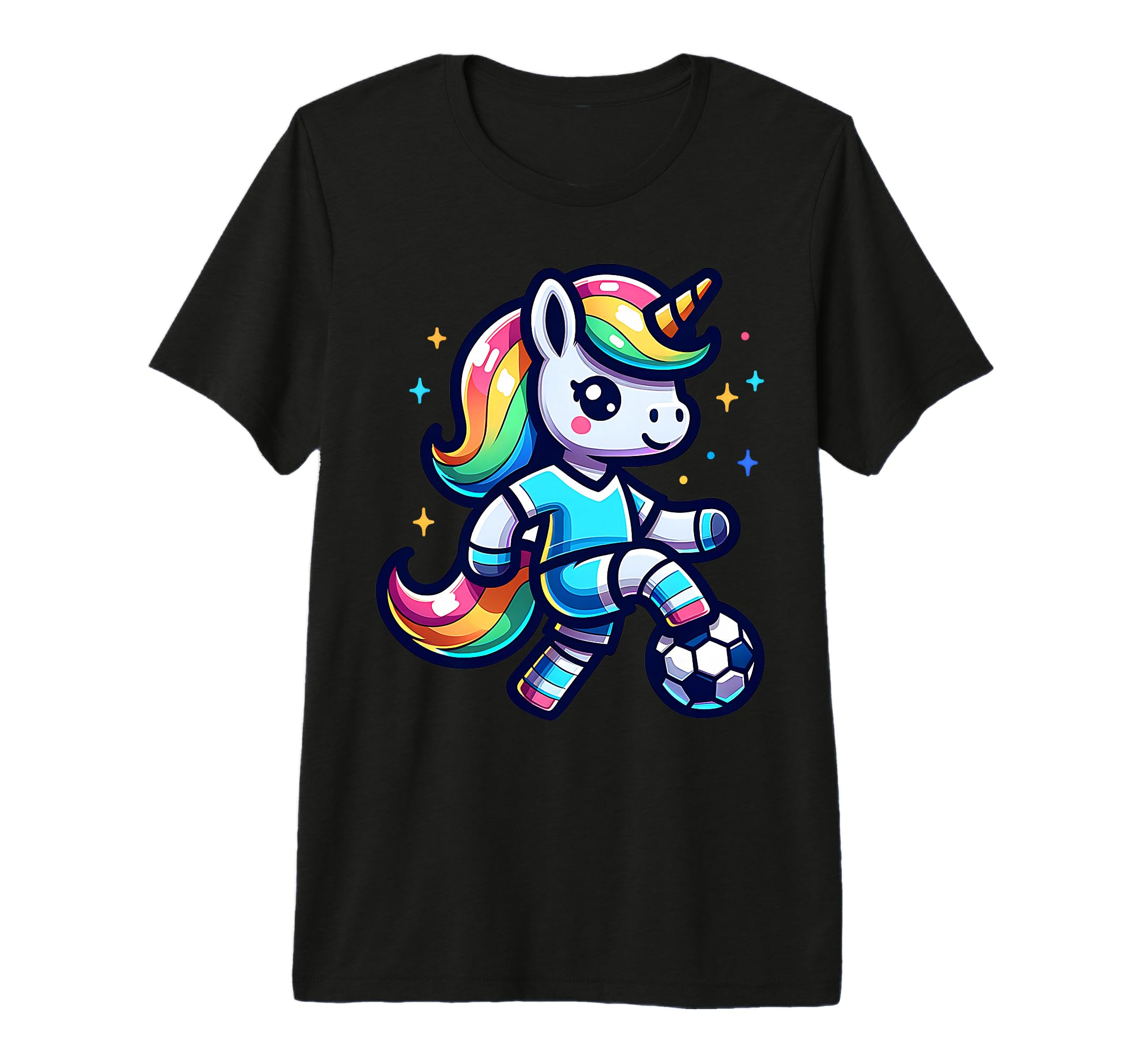 Footballer Unicorn Fans Soccer Team T-Shirt - Streetwear Style Unisex