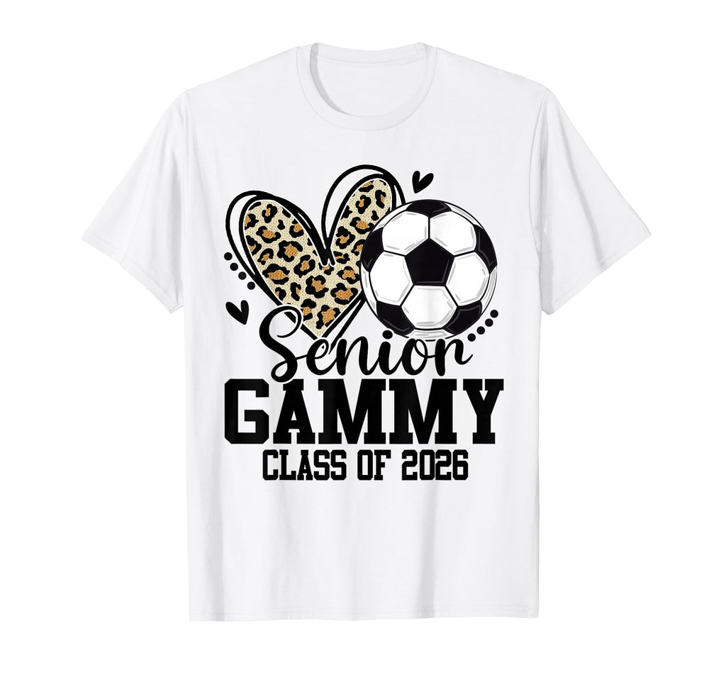 Senior Gammy Class 2026 Soccer T-Shirt - Aesthetic Graphic Men Women