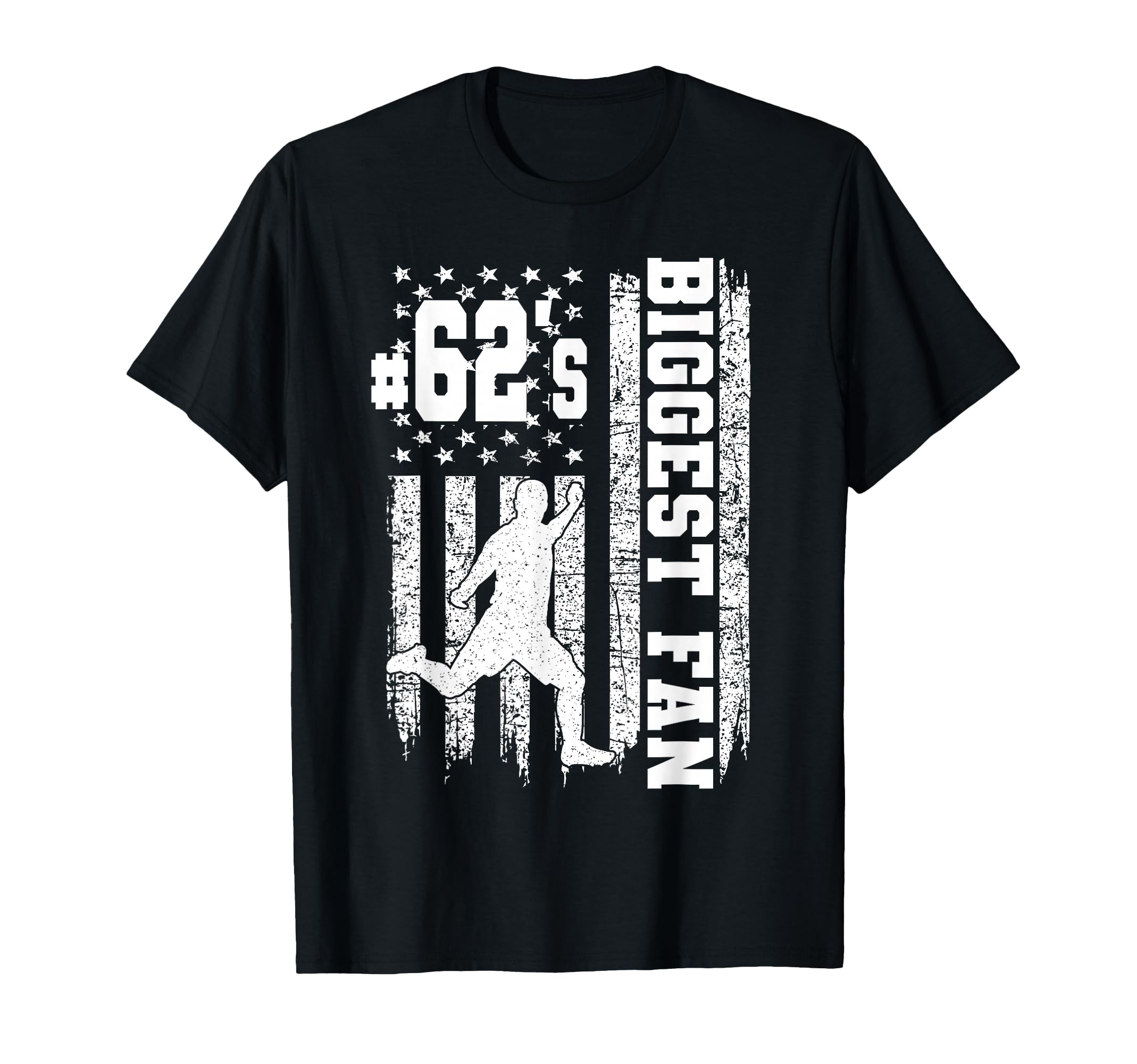 Soccer Biggest Fan Number 62 Proud T-Shirt - Custom Art Print Men Women