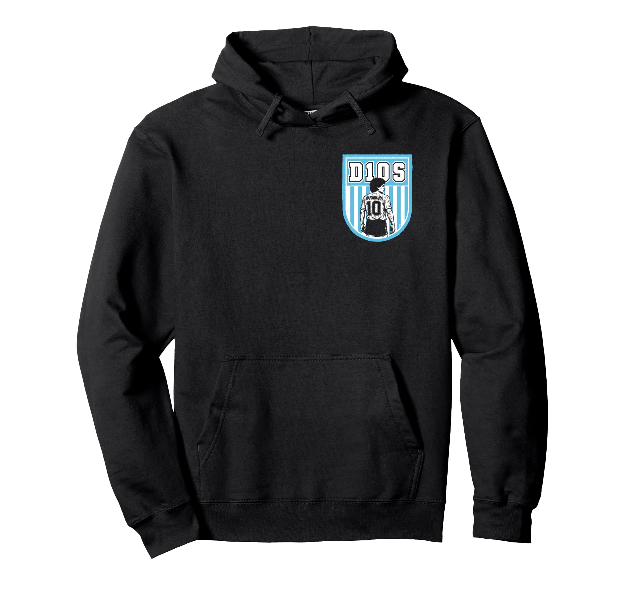 Diego Maradona D10S Shield Badge Football Hoodie - Custom Art Print Unisex