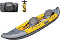 Advanced Elements - Island Voyage 2 Inflatable Kayak - Recreational Convertible Kayak - for 1 or 2 Person - 11 ft - Yellow